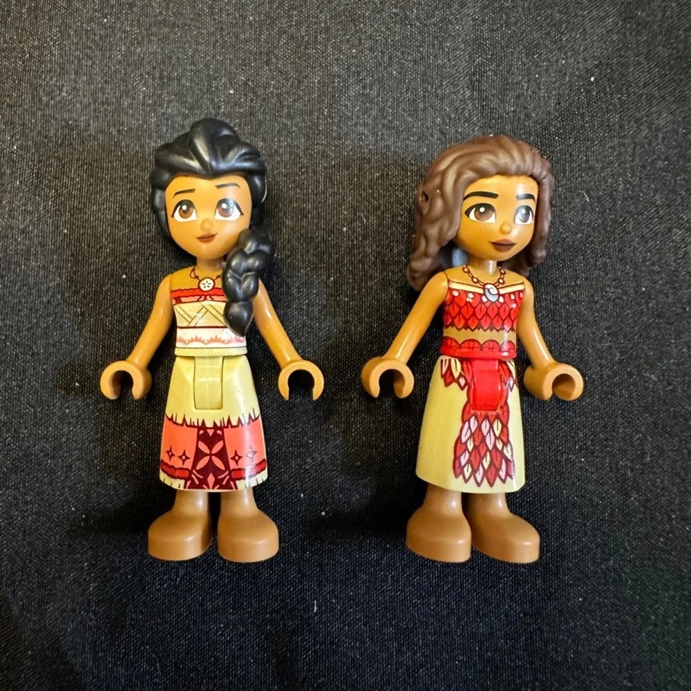 LEGO Disney Moana Mini Doll Figures Lot of 2 Princess Friends Style Minifigures